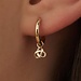 Isabel Bernard Rivoli Méline 14 karat gold hoop earrings with knot