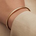 Isabel Bernard Cour d'Honneur Clara 14 karat gold bangle with rectangular edge