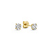 Isabel Bernard Cadeau d'Isabel 14 karat gold earring set with zirconia stones