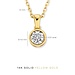 Isabel Bernard De la Paix Inaya 14 karat gold necklace with diamond 0.03 carat