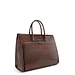 Isabel Bernard Honoré Nadine croco brown calfskin leather handbag with laptop compartment