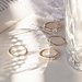 Isabel Bernard Le Marais Abelle anillo de oro de 14 quilates con circonita