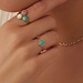 Isabel Bernard Belleville Emmalyn 14 karat gold ring with amazonite gemstone