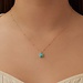 Isabel Bernard Belleville Emmalyn 14 karat gold necklace with amazonite gemstone