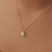 Isabel Bernard Belleville Marguerite 14 karat gold necklace with mother of pearl gemstone