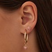 Isabel Bernard Belleville Adora orecchini a bottone in oro 14 carati con gemma di quarzo rosa
