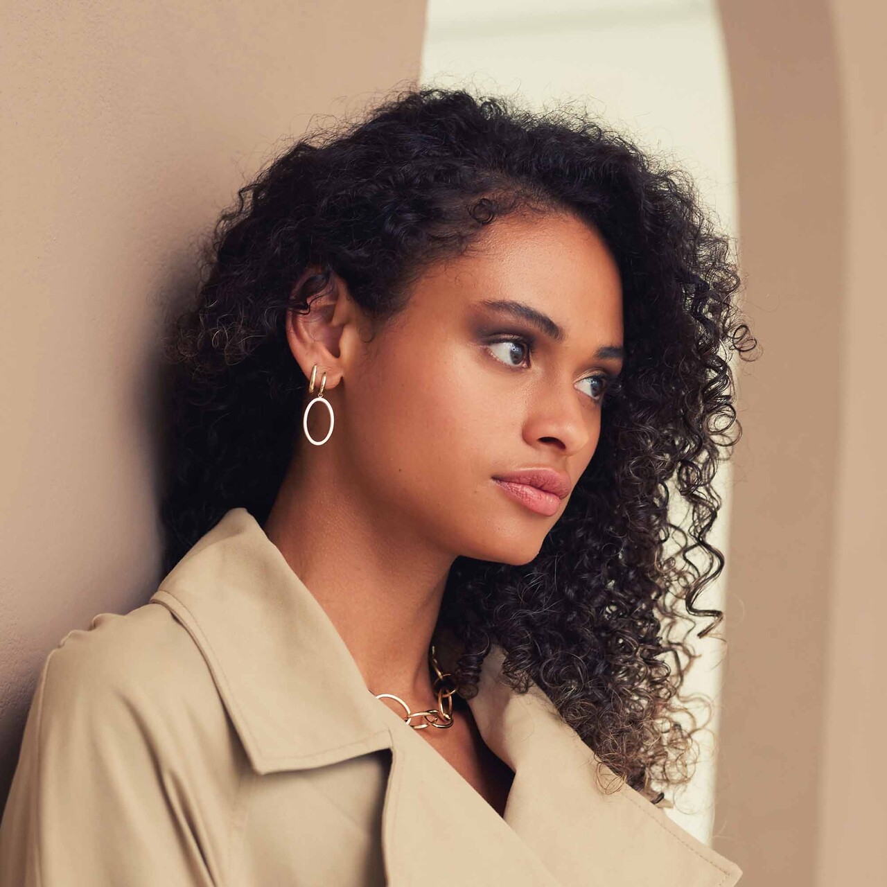 Isabel Bernard Aidee Annette 14 karat gold link necklace