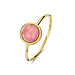 Isabel Bernard Belleville Adora 14 karaat gouden ring met rozenkwarts edelsteen