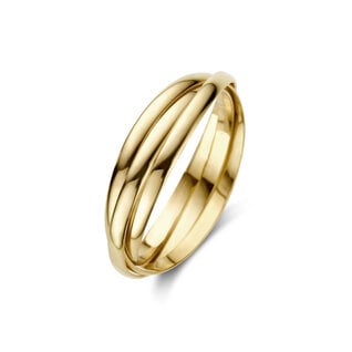 Isabel Bernard Rivoli Méline 14 karaat gouden trinity ring