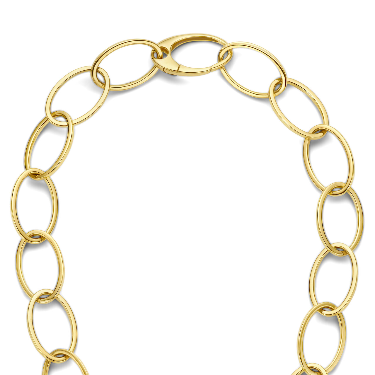 Isabel Bernard Aidee Annette 14 karat gold link necklace