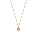 Isabel Bernard Belleville Adora 14 karat gold necklace with rose quartz gemstone