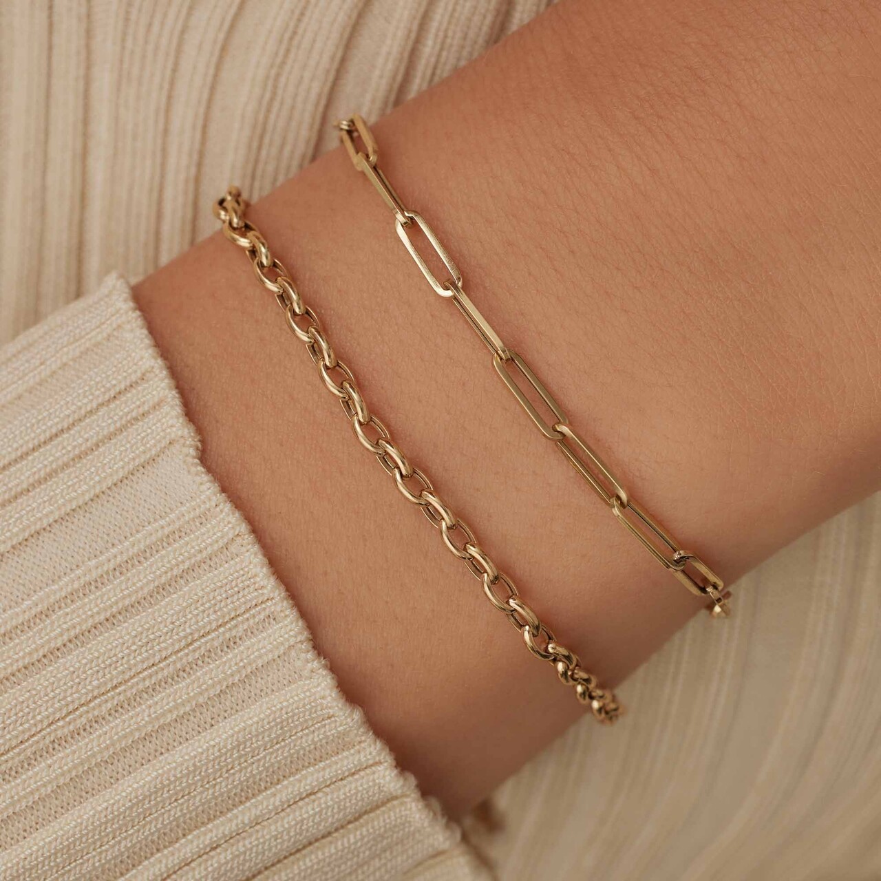 Isabel Bernard Aidee Odile 14 karat gold link bracelet