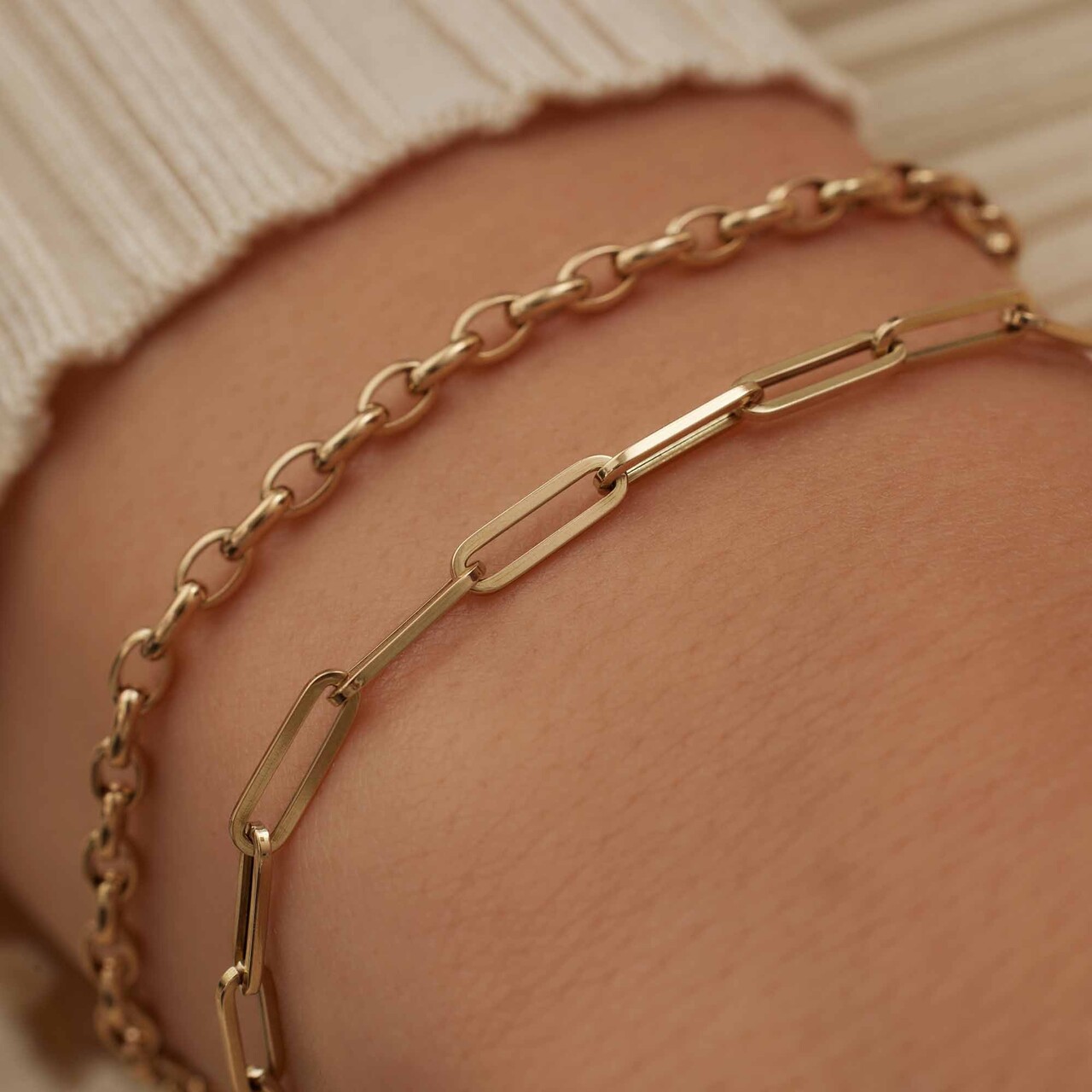 Isabel Bernard Aidee Odile 14 karat gold link bracelet