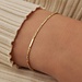 Isabel Bernard Rivoli Alice bracciale a maglie in oro 14 carati con maglia reale e barre