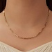 Isabel Bernard Aidee Odile 14 karat gold link necklace