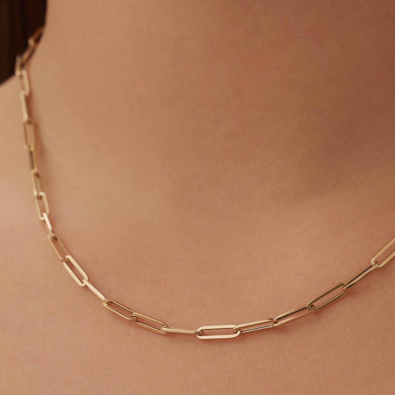Isabel Bernard Aidee Odile 14 karat gold link necklace