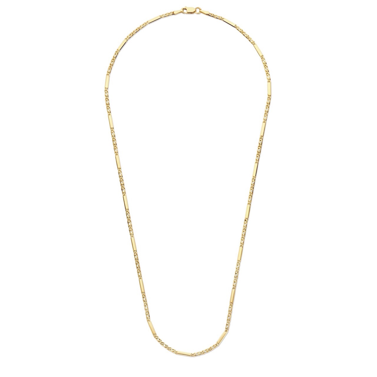 Isabel Bernard Rivoli Alice 14 karat gold link necklace with royal link and rods