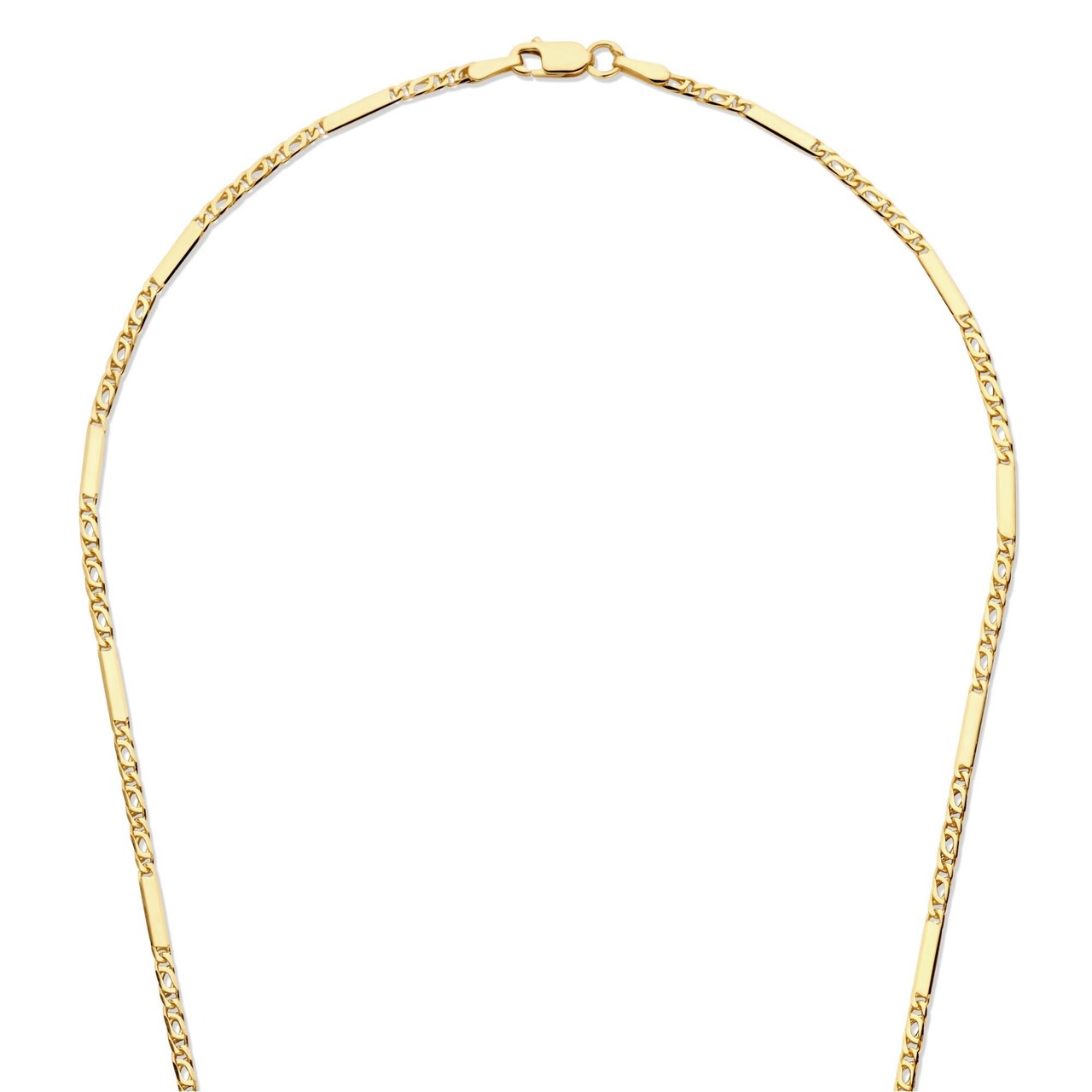 Isabel Bernard Rivoli Alice 14 karat gold link necklace with royal link and rods