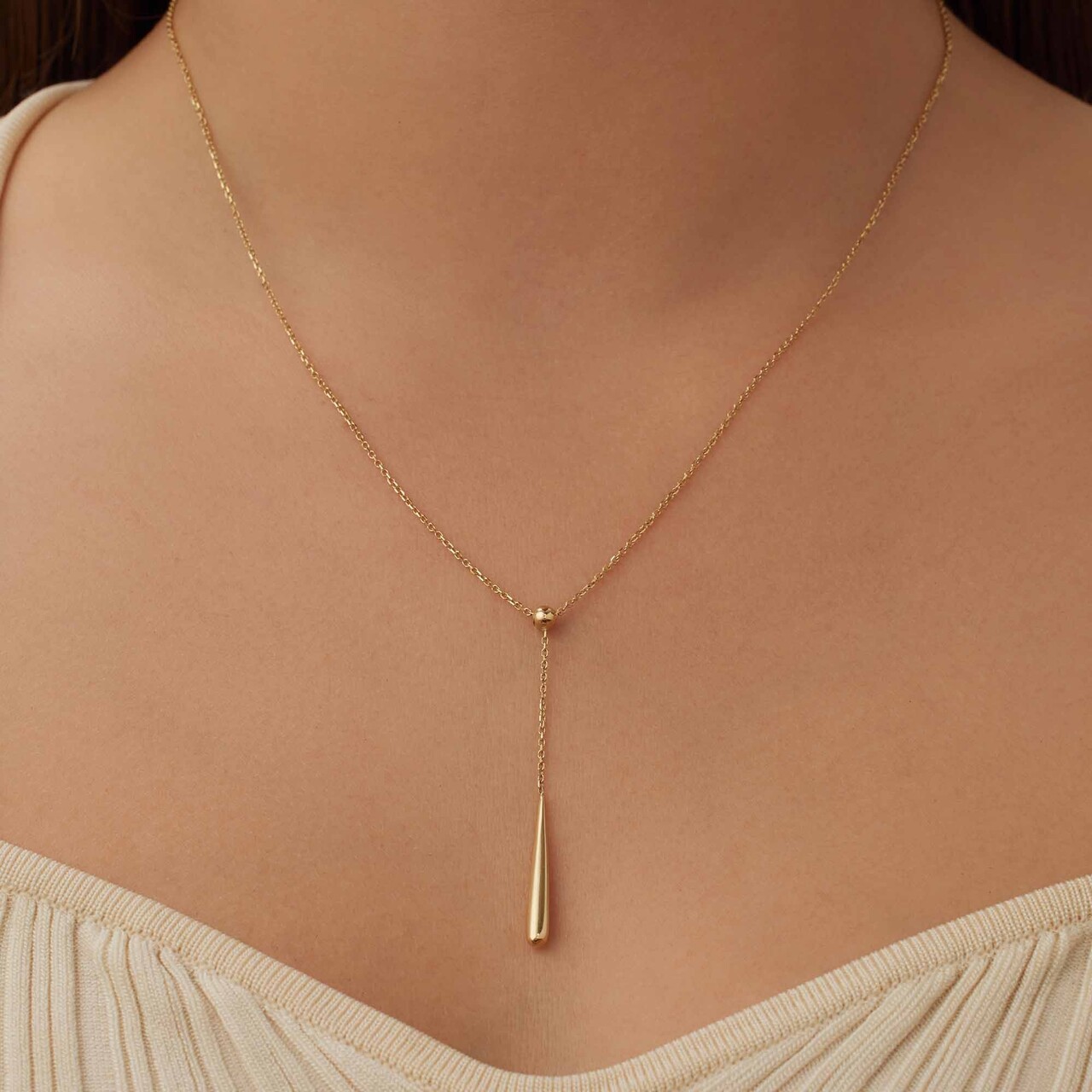 Isabel Bernard Rivoli Maryn 14 karat gold necklace with rod