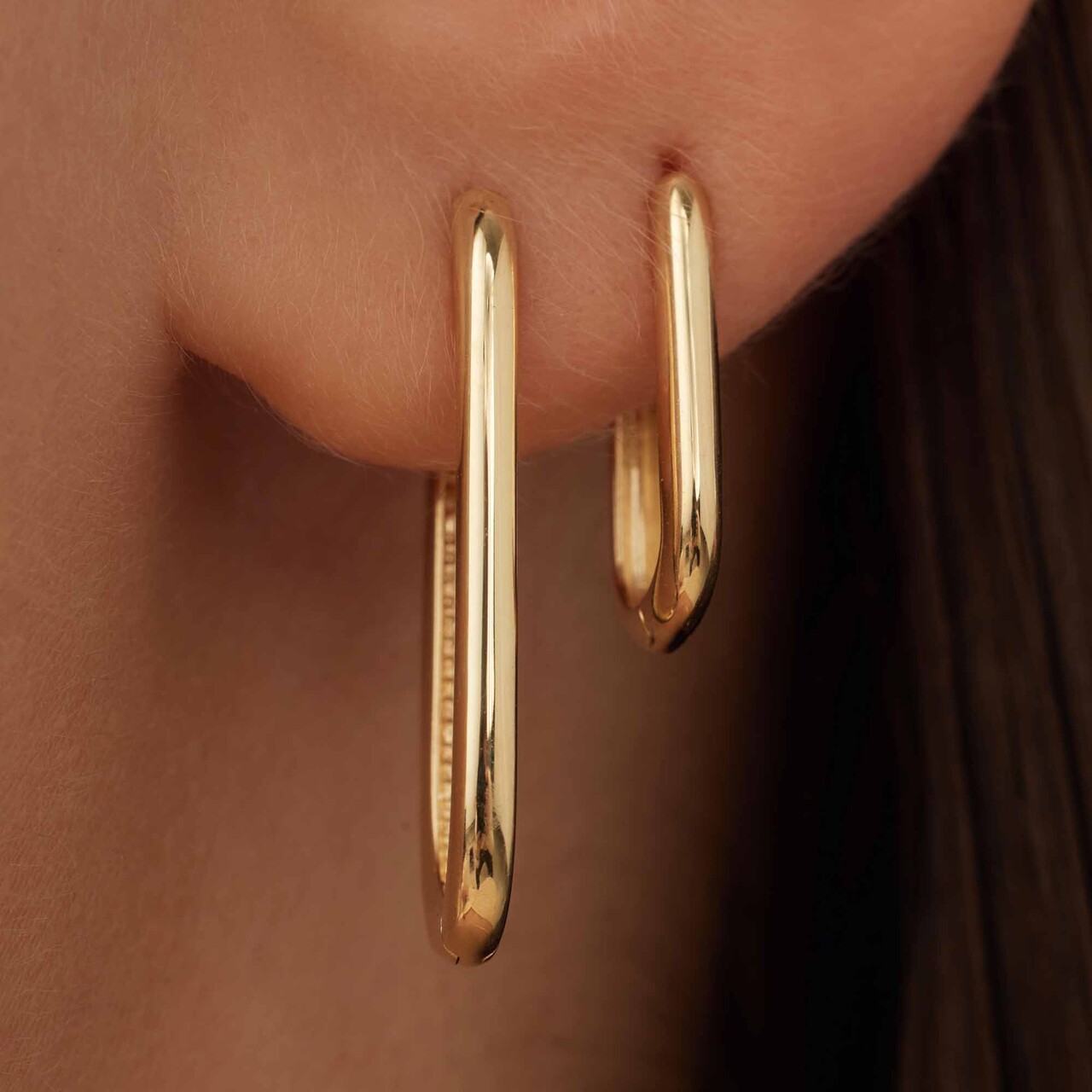 Isabel Bernard Rivoli Aimée 14 karat gold hoop earrings