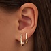 Isabel Bernard Rivoli Laura 14 karat gold drop earrings with diamond cut
