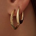 Isabel Bernard Rivoli Lily 14 karat gold hoop earrings