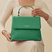 Isabel Bernard Femme Forte Gisel grüne Handtasche aus Kalbsleder