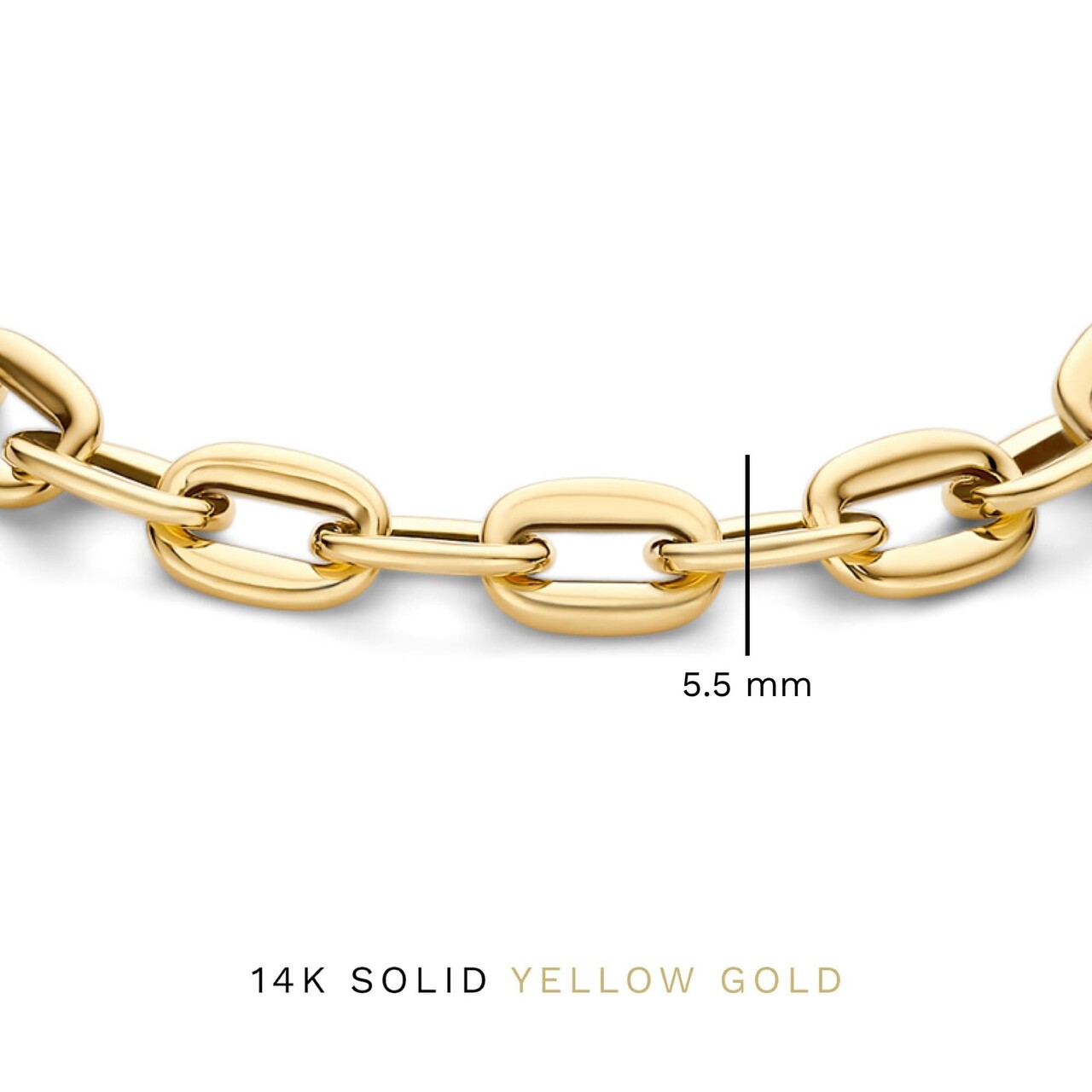 Isabel Bernard Aidee Ìrene 14 karat gold link bracelet with round chains