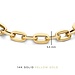 Isabel Bernard Aidee Ìrene 14 karat gold link bracelet with round chains