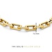 Isabel Bernard Aidee Adeline 14 karat gold link bracelet with square chains