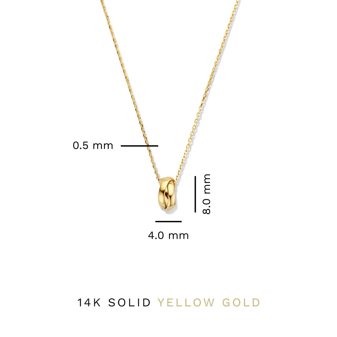 Isabel Bernard Rivoli Méline 14 karat gold necklace with rings