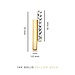 Isabel Bernard Le Marais Alice 14 karat gold ear studs with diamond cut