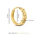 Isabel Bernard Le Marais Règine 14 karat gold hoop earrings with chains