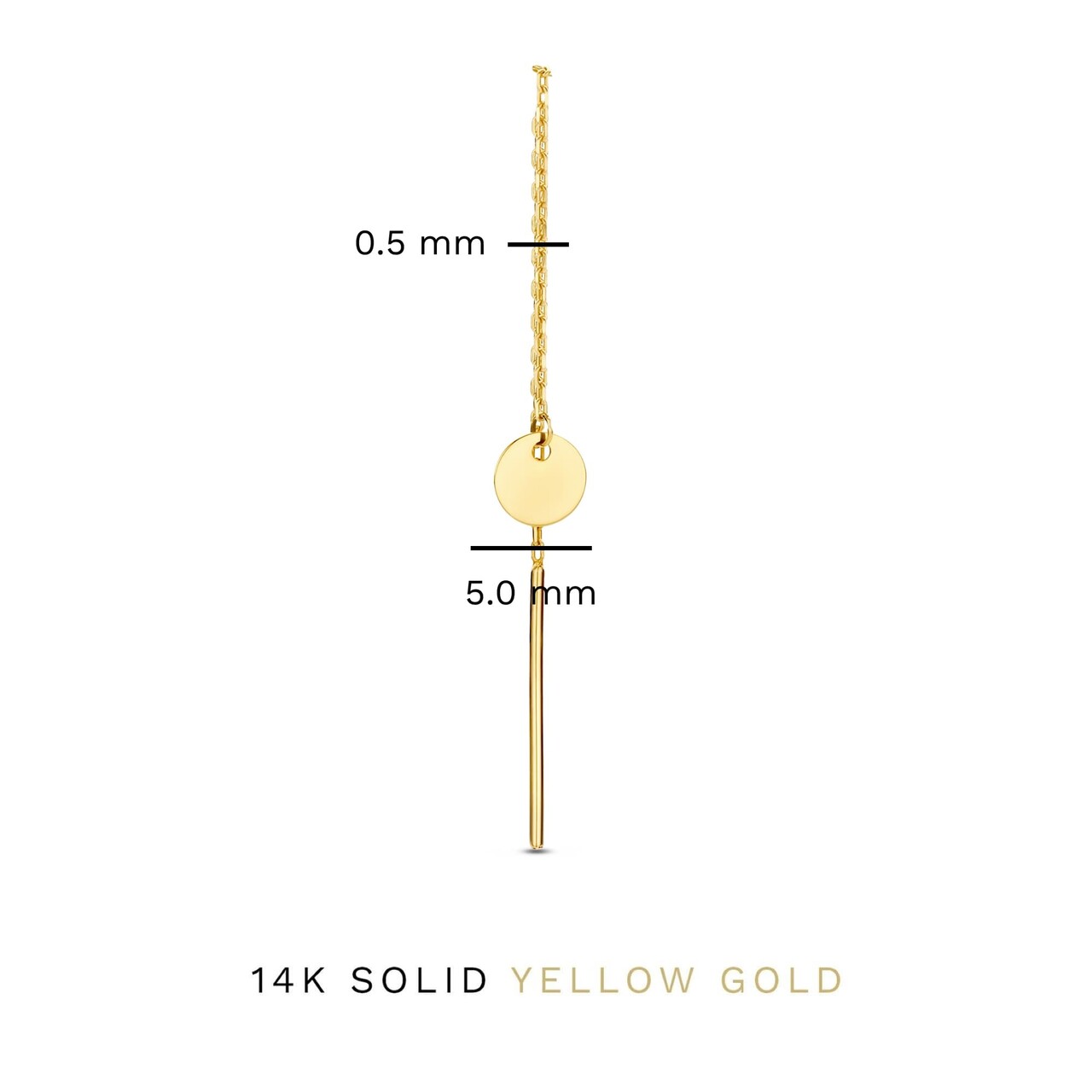 Isabel Bernard Le Marais Jeanne 14 karat gold pull through earrings with coin