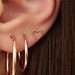 Isabel Bernard La Concorde Amore 14 karat rose gold ear studs with heart