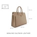 Isabel Bernard Honoré Nadine taupe calfskin leather handbag with laptop compartment