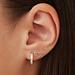 Isabel Bernard Saint Germain Amore 14 karat white gold ear studs with heart