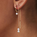 Isabel Bernard Belleville Luna 14 karat gold hoop earrings with freshwater pearl