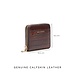 Isabel Bernard Honoré Jules croco brun läder plånbok med dragkedja av kalvskinn