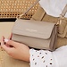 Isabel Bernard Cadeau d'Isabel taupe leather crossbody bag and card holder gift set