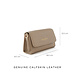 Isabel Bernard Cadeau d'Isabel taupe leather crossbody bag and card holder gift set