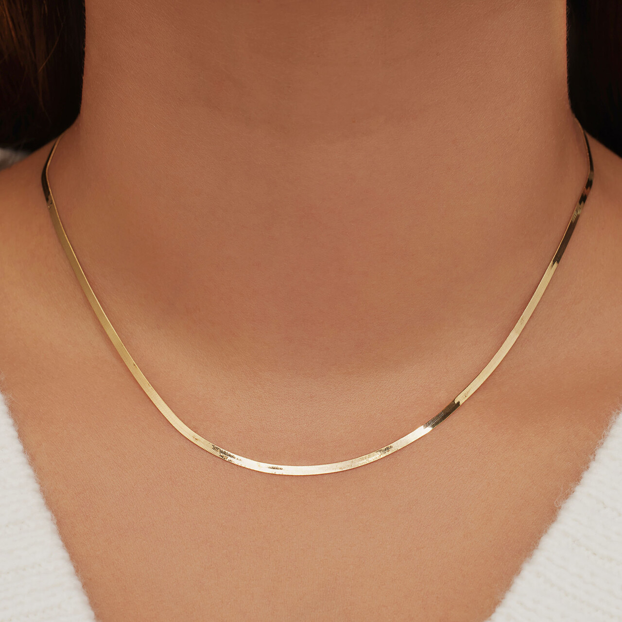 Isabel Bernard Aidee Leontine 14 karat gold snake necklace