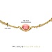 Isabel Bernard Belleville Adora 14 karaat gouden armband met rozenkwarts edelsteen