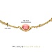 Isabel Bernard Belleville Adora bracciale in oro 14 carati con gemma di quarzo rosa