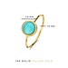 Isabel Bernard Belleville Emmalyn 14 karat gold ring with amazonite gemstone