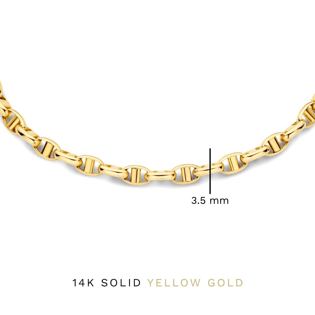 Isabel Bernard Aidee Adaline 14 karat gold link bracelet