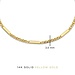 Isabel Bernard Rivoli Alice bracelet à maillons en or 14 carats avec maillon royal et barres