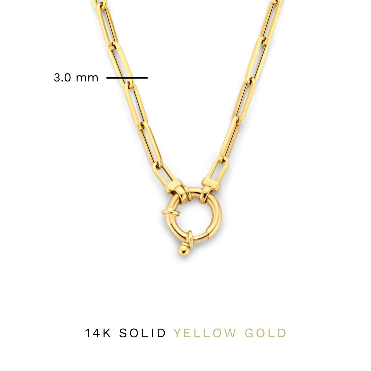 Isabel Bernard Aidee Odile 14 karat gold link necklace