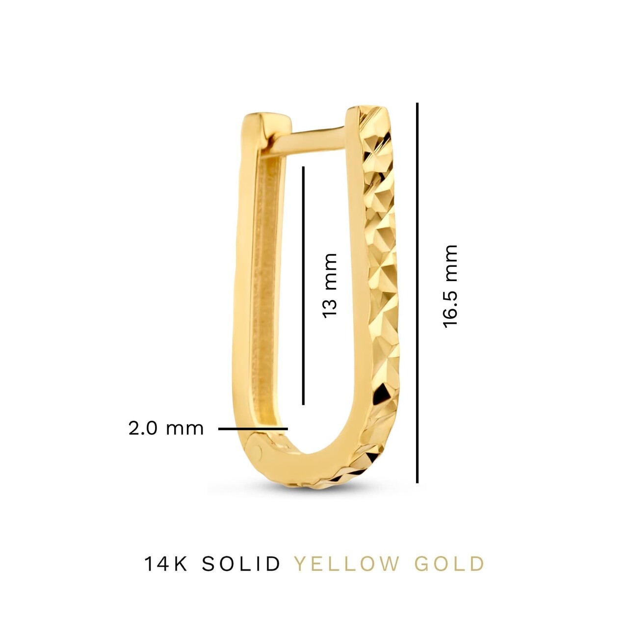 Isabel Bernard Rivoli Laura 14 karat gold drop earrings with diamond cut