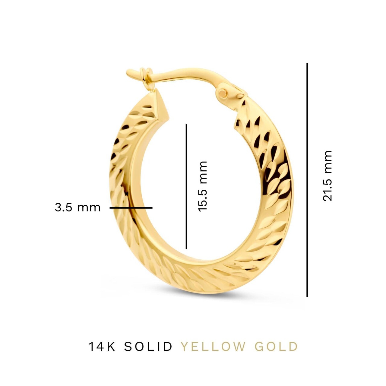 Isabel Bernard Rivoli Lily 14 karat gold hoop earrings